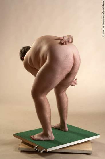 Nude Man White Standing poses - ALL Overweight Short Brown Standing poses - simple Realistic