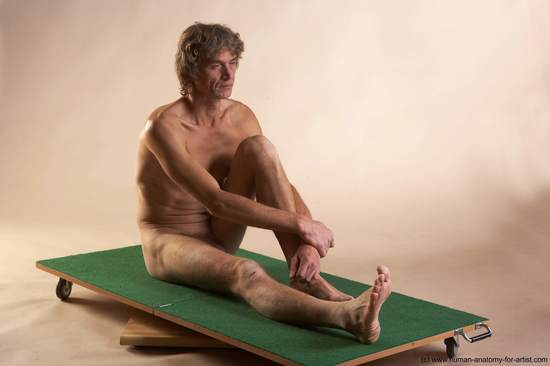 Nude Man White Sitting poses - simple Slim Short Grey Sitting poses - ALL Realistic