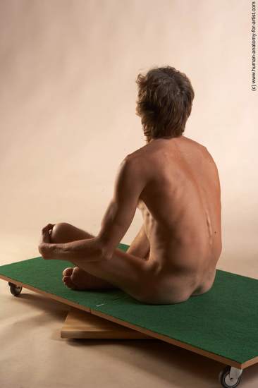 Nude Man White Sitting poses - simple Slim Short Grey Sitting poses - ALL Realistic