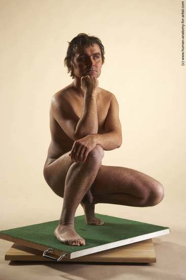 Nude Man White Laying poses - ALL Slim Short Brown Laying poses - on stomach Realistic