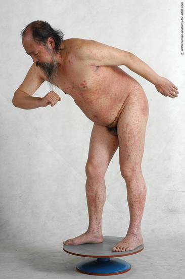 and more Nude Man Asian Standing poses - ALL Chubby Bald Black Standing poses - simple Realistic