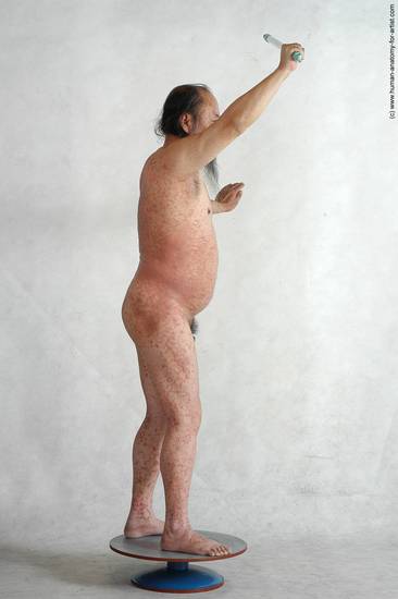 and more Nude Man Asian Standing poses - ALL Chubby Bald Black Standing poses - simple Realistic