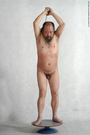 and more Nude Man Asian Standing poses - ALL Chubby Bald Black Standing poses - simple Realistic