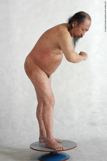 and more Nude Man Asian Standing poses - ALL Chubby Bald Black Standing poses - simple Realistic