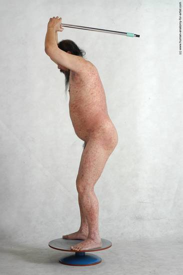 and more Nude Man Asian Standing poses - ALL Chubby Bald Black Standing poses - simple Realistic