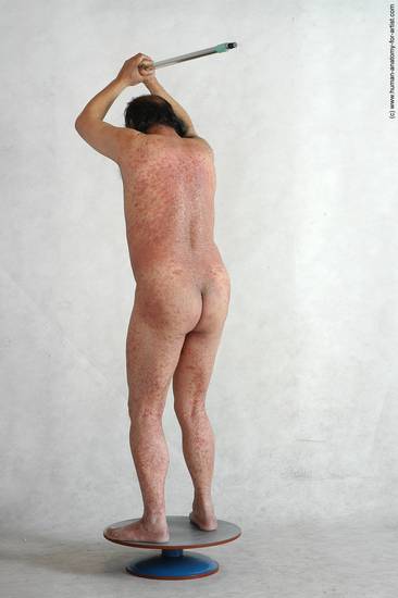 and more Nude Man Asian Standing poses - ALL Chubby Bald Black Standing poses - simple Realistic