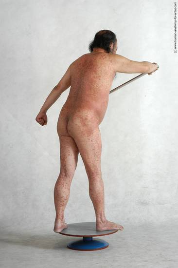 and more Nude Man Asian Standing poses - ALL Chubby Bald Black Standing poses - simple Realistic