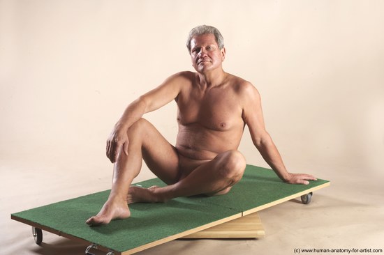 Nude Man White Sitting poses - simple Slim Short Grey Sitting poses - ALL Realistic