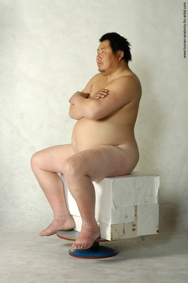 Nude Man Asian Standing poses - ALL Chubby Short Brown Standing poses - simple Realistic