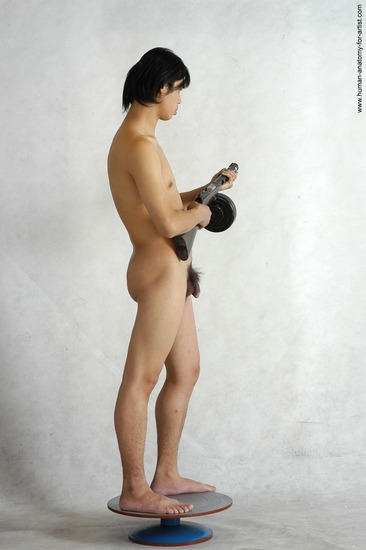 Nude Fighting with knife Man Asian Standing poses - ALL Average Medium Black Standing poses - simple Realistic