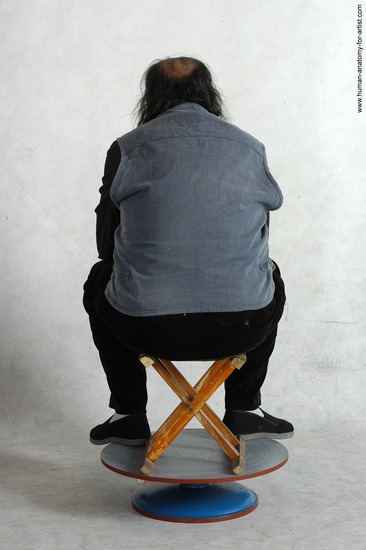 and more Casual Man Asian Sitting poses - simple Chubby Bald Black Sitting poses - ALL Academic