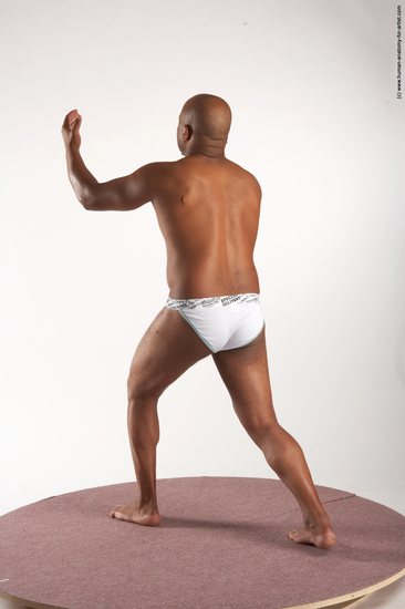 Underwear Man Black Standing poses - ALL Average Bald Standing poses - simple Academic