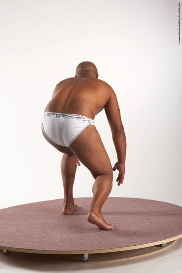 Underwear Man Black Standing poses - ALL Average Bald Standing poses - bend over Academic