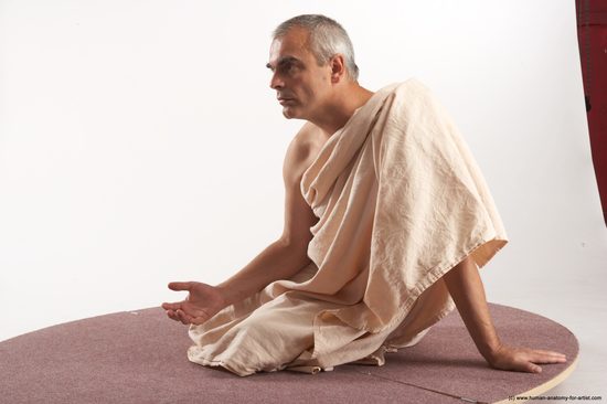 Drape Man White Sitting poses - simple Average Short Grey Sitting poses - ALL Academic