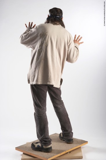 Casual Man Another Standing poses - ALL Chubby Long Grey Standing poses - simple Academic