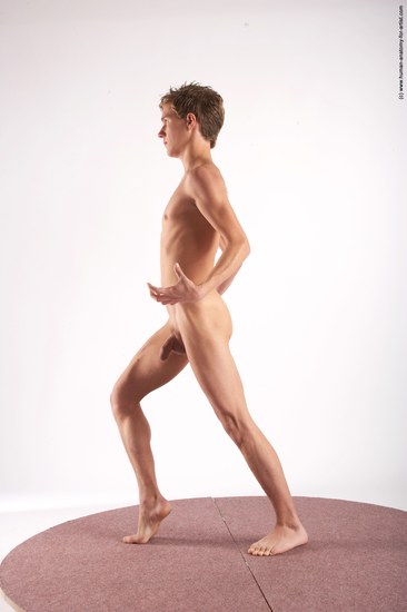 Nude Man White Standing poses - ALL Athletic Short Brown Standing poses - simple Realistic