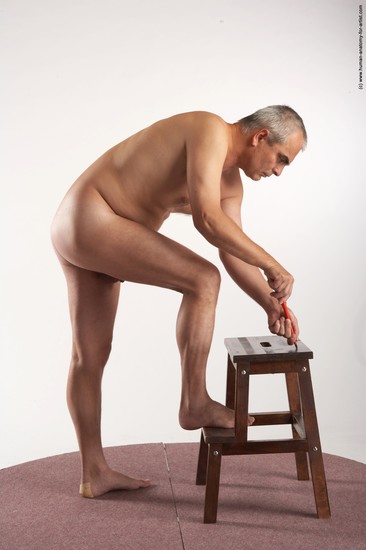 Nude Daily activities Man White Standing poses - ALL Average Short Grey Standing poses - simple Realistic