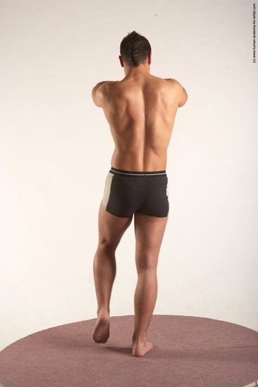 Underwear Martial art Man White Standing poses - ALL Average Short Brown Standing poses - simple Academic