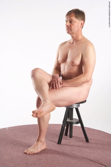 Nude Man White Sitting poses - simple Average Short Grey Sitting poses - ALL Realistic