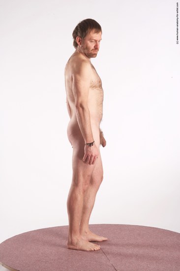 Nude Man White Standing poses - ALL Slim Short Brown Standing poses - simple Realistic