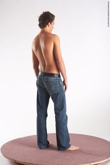 Casual Man White Standing poses - ALL Slim Short Brown Standing poses - simple Academic