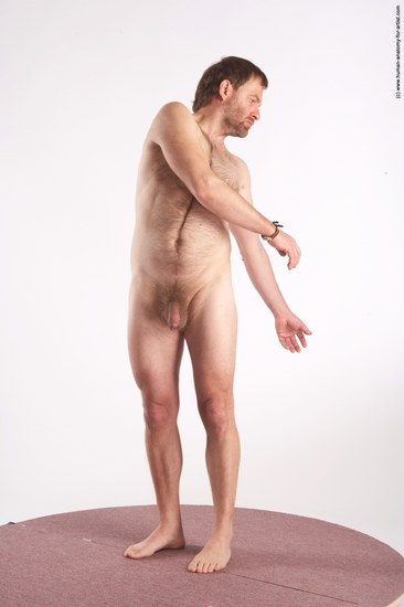 Nude Man White Standing poses - ALL Slim Short Brown Standing poses - simple Realistic