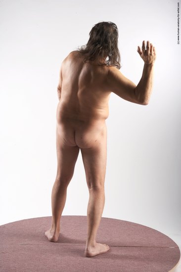 Nude Man Another Standing poses - ALL Chubby Long Grey Standing poses - simple Realistic