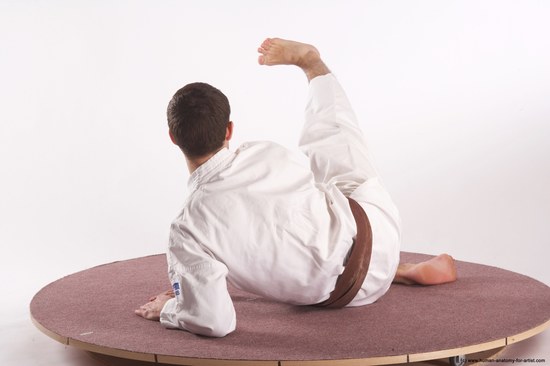 Sportswear Martial art Man White Kneeling poses - ALL Athletic Short Brown Kneeling poses - on one knee Academic