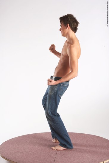 Casual Man White Standing poses - ALL Slim Short Brown Standing poses - simple Academic