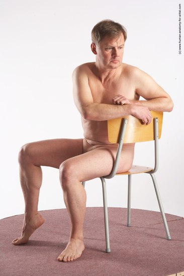 Nude Man White Sitting poses - simple Average Short Grey Sitting poses - ALL Realistic