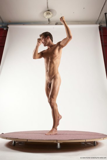 Nude Man White Standing poses - ALL Athletic Short Brown Standing poses - simple Multi angles poses Realistic