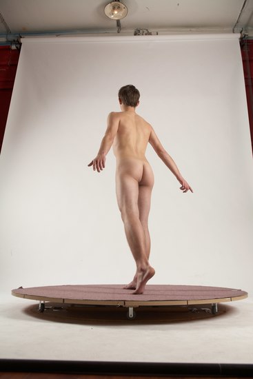 Nude Man White Standing poses - ALL Slim Short Brown Standing poses - simple Multi angles poses Realistic