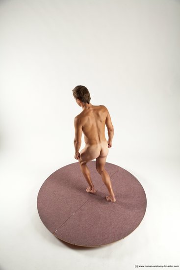 Nude Man White Standing poses - ALL Athletic Short Brown Standing poses - simple Multi angles poses Realistic