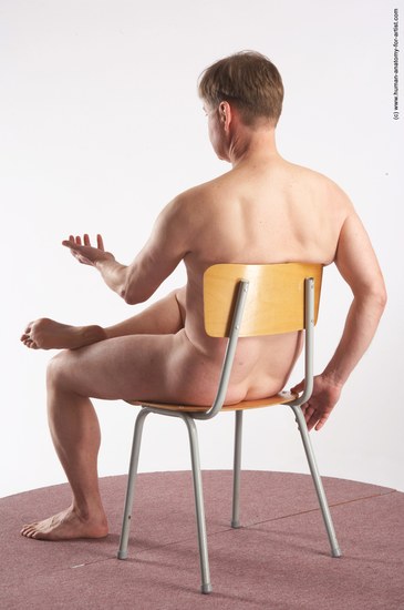 Nude Man White Sitting poses - simple Average Short Grey Sitting poses - ALL Realistic