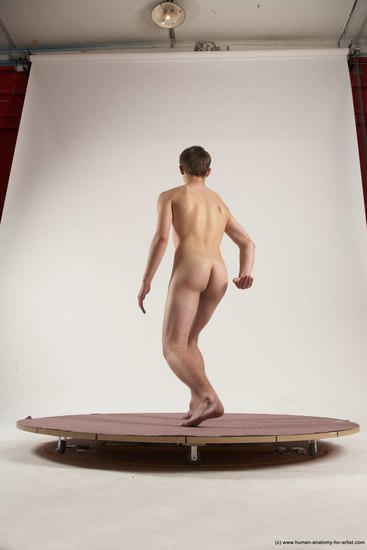 Nude Man White Standing poses - ALL Slim Short Brown Standing poses - simple Multi angles poses Realistic