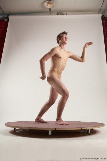 Nude Man White Standing poses - ALL Slim Short Brown Standing poses - simple Multi angles poses Realistic