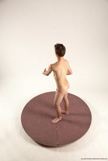 Nude Man White Standing poses - ALL Slim Short Brown Standing poses - simple Multi angles poses Realistic