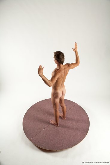 Nude Man White Standing poses - ALL Athletic Short Brown Standing poses - simple Multi angles poses Realistic