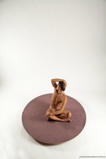 Nude Man White Laying poses - ALL Athletic Short Brown Laying poses - on stomach Multi angles poses Realistic