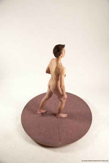 Nude Man White Standing poses - ALL Slim Short Brown Standing poses - simple Multi angles poses Realistic