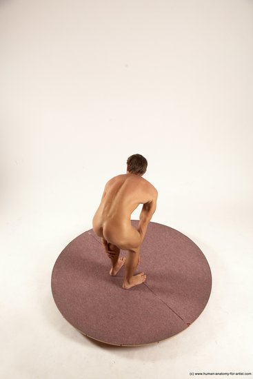 Nude Man White Standing poses - ALL Athletic Short Brown Standing poses - simple Multi angles poses Realistic