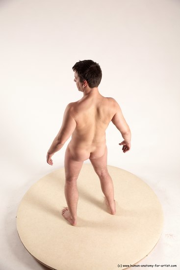 Nude Man White Standing poses - ALL Average Short Brown Standing poses - simple Multi angles poses Realistic