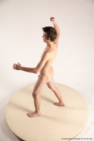 Nude Man White Standing poses - ALL Slim Short Brown Standing poses - simple Multi angles poses Realistic