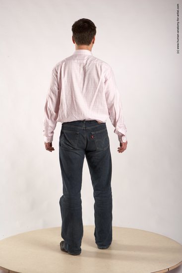 Casual Man White Standing poses - ALL Average Short Brown Standing poses - simple Academic