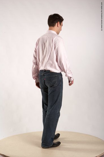 Casual Man White Standing poses - ALL Average Short Brown Standing poses - simple Academic