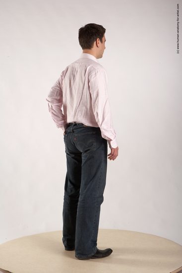 Casual Man White Standing poses - ALL Average Short Brown Standing poses - simple Academic