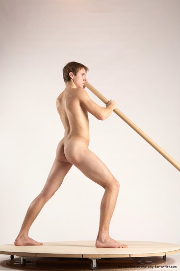 Nude Man White Standing poses - ALL Athletic Short Brown Standing poses - simple Multi angles poses Realistic