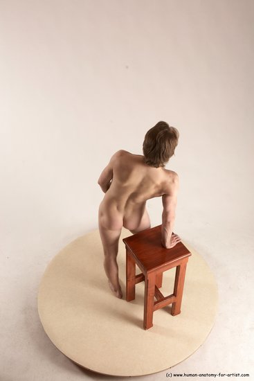 Nude Man White Standing poses - ALL Slim Short Brown Standing poses - simple Multi angles poses Realistic