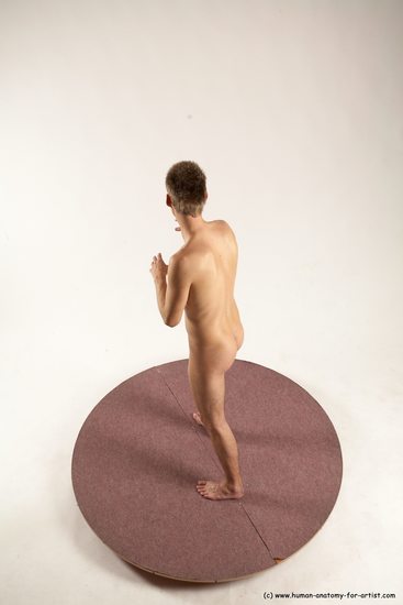 Nude Man White Standing poses - ALL Slim Short Brown Standing poses - simple Multi angles poses Realistic