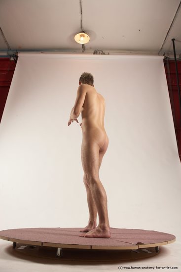 Nude Man White Standing poses - ALL Slim Short Brown Standing poses - simple Multi angles poses Realistic